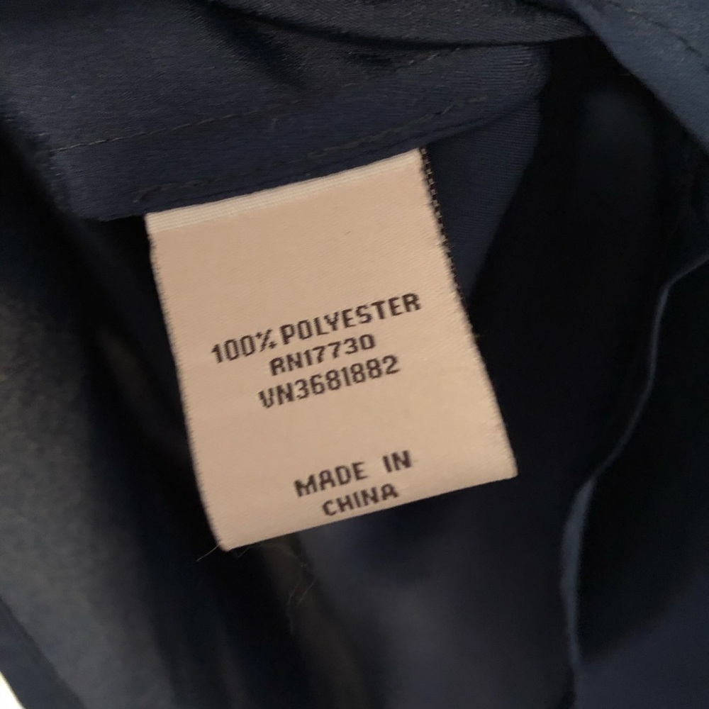 Tucker for Target Shift Dress Navy Blue Ruffle Back Small - Picture 3 of 5